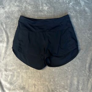 Navy Speed Up Lululemon Shorts
